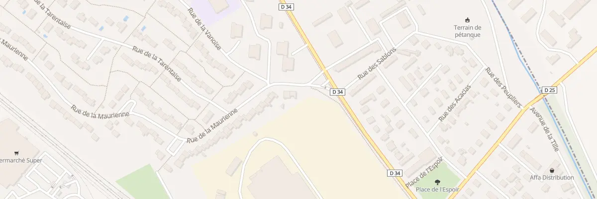 Plan du 1 Rue de la Vanoise à Genlis