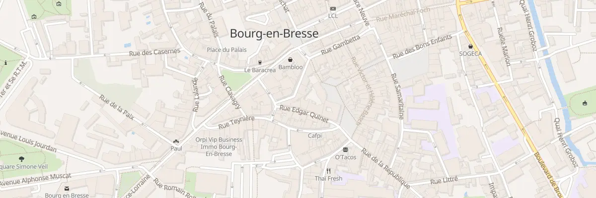 Plan du 9 Rue Thomas Riboud à Bourg-en-Bresse