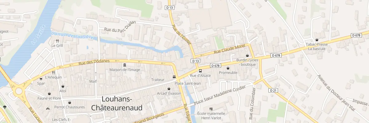 Plan du 1 Rue de l’Écotet à Louhans-Châteaurenaud