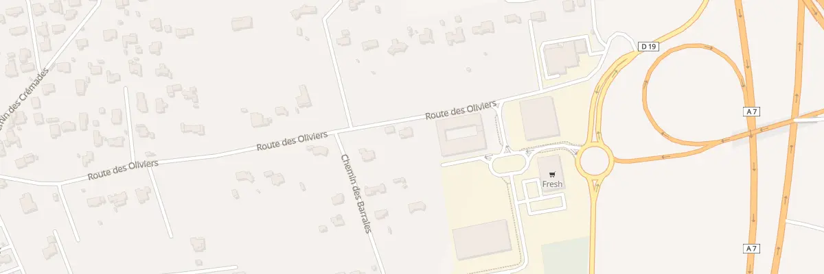 Plan du 554 Rte des Oliviers à La Fare-les-Oliviers
