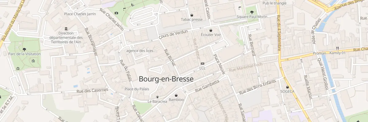 Plan du 8 Rue Doc Hudellet à Bourg-en-Bresse