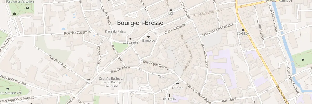 Plan du 7 Rue Thomas Riboud à Bourg-en-Bresse