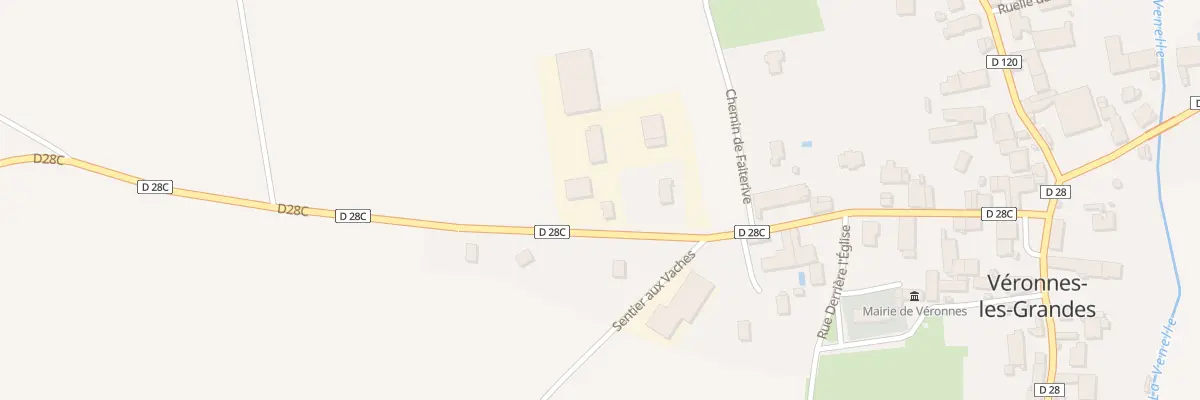Plan du 22 Rue de Tilchatel à Véronnes