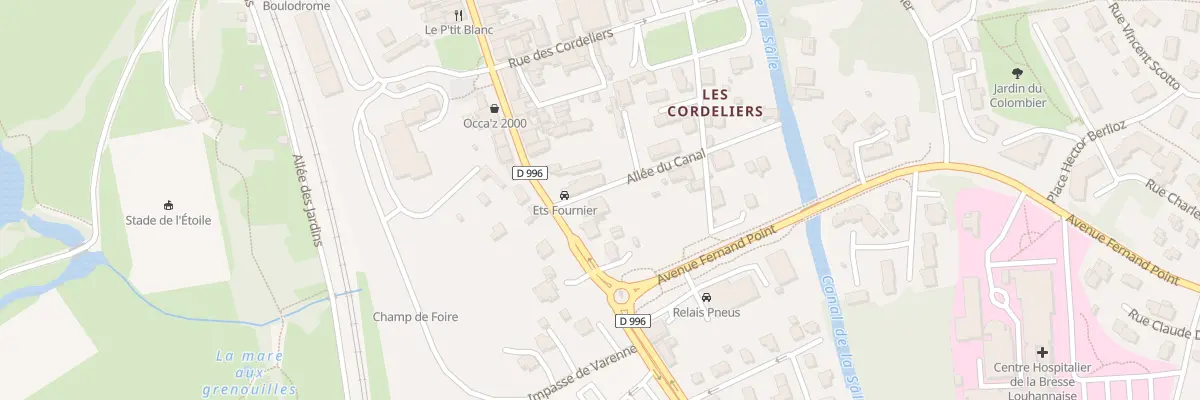 Plan du 71 Rue des Bordes à Louhans-Châteaurenaud