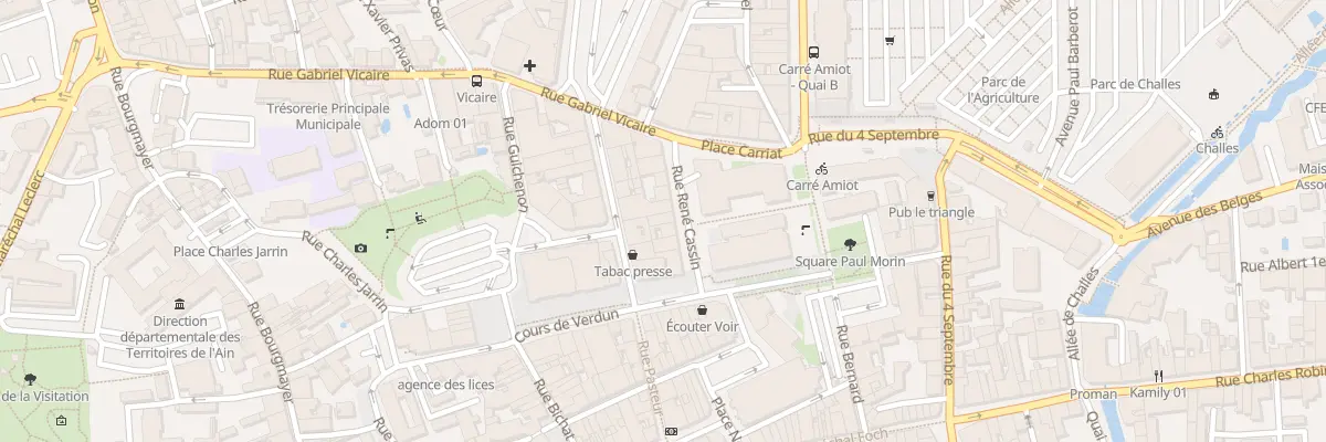 Plan du 4 Rue René Cassin à Bourg-en-Bresse