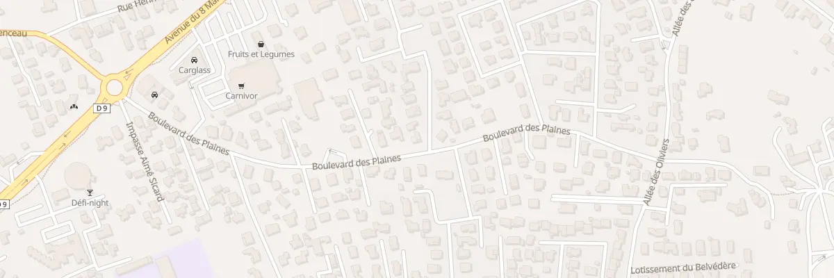 Plan du 37 Bd des Plaines à Marignane