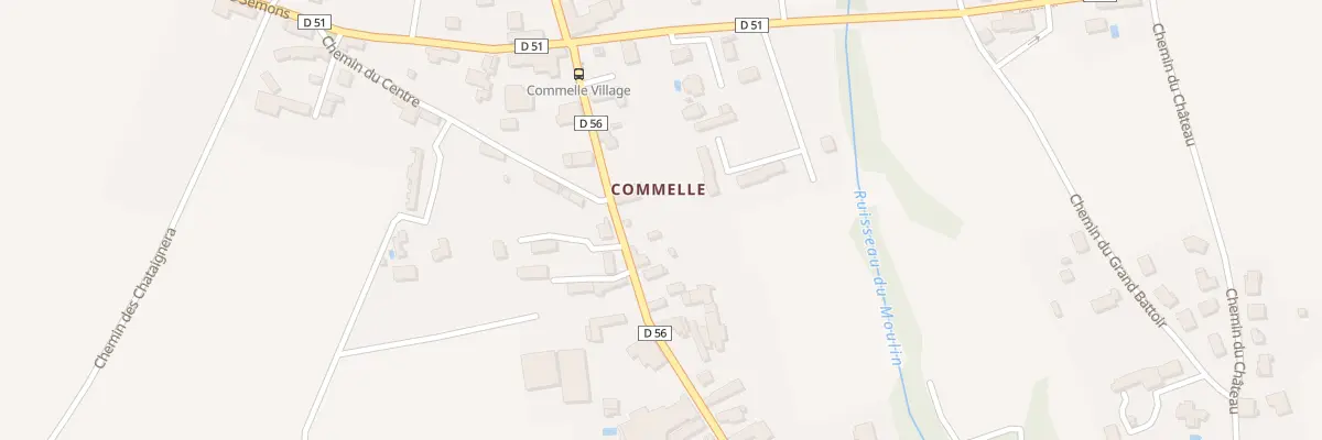 Plan du 5091 Le Village (Commelle) à Porte-des-Bonnevaux