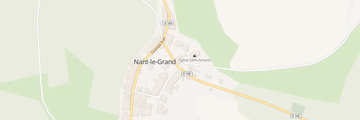 Plan du 1 Pl de l’Église à Nant-le-Grand