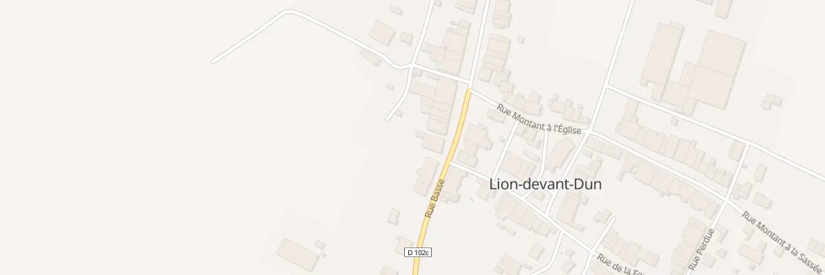 Plan du 7 Rue Basse à Lion-devant-Dun