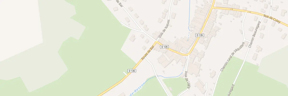 Plan du 3 Rte de Bar à Resson