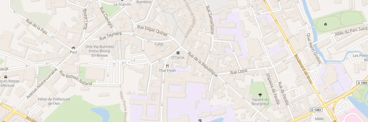 Plan du 4 Rue de la République à Bourg-en-Bresse