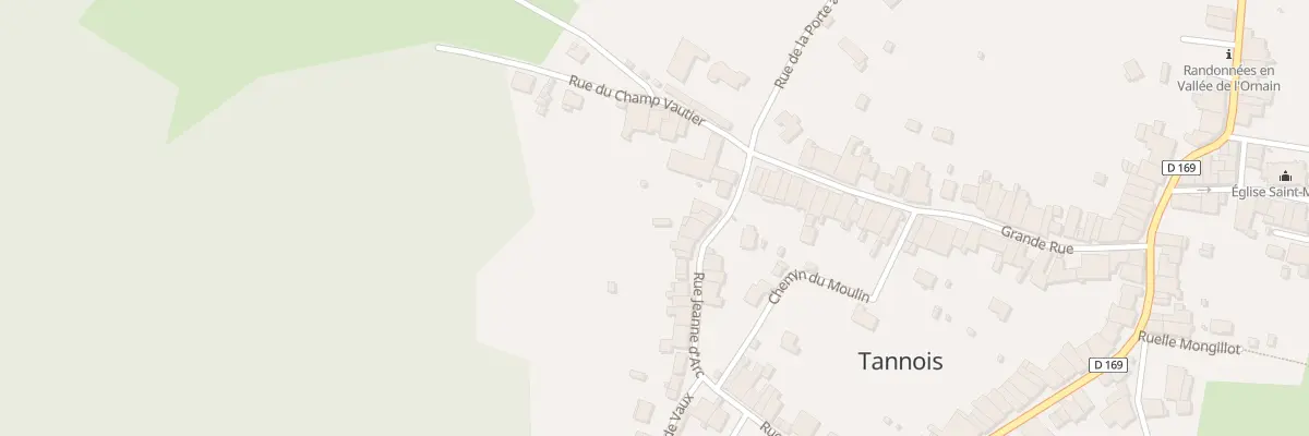 Plan du 6 Rue Jeanne d’Arc à Tannois