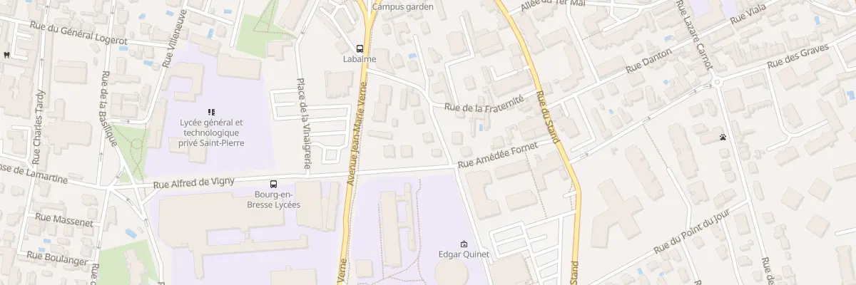Plan du 4 Rue Amédee Fornet à Bourg-en-Bresse
