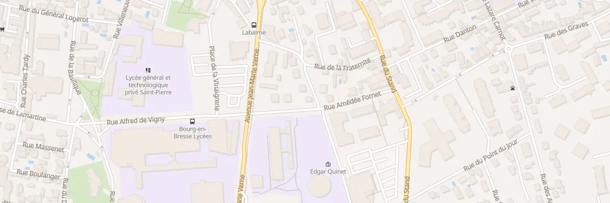 Plan du 6 Rue Amédee Fornet à Bourg-en-Bresse