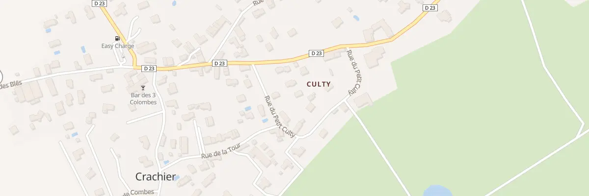Plan du 244B Rte de Bourgoin Jallieu à Crachier