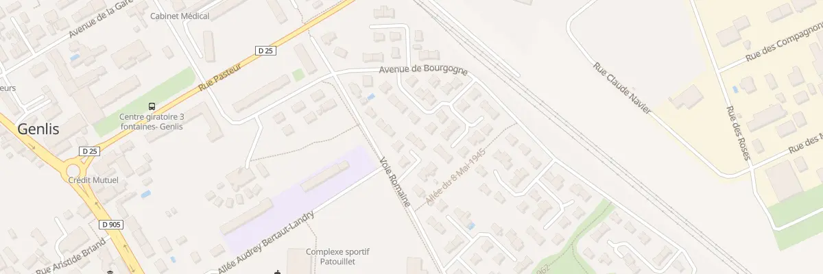 Plan du 8 Rue d’Auvergne à Genlis