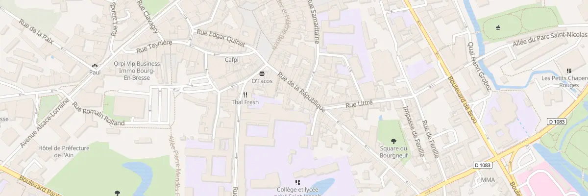 Plan du 16 Rue de la République à Bourg-en-Bresse