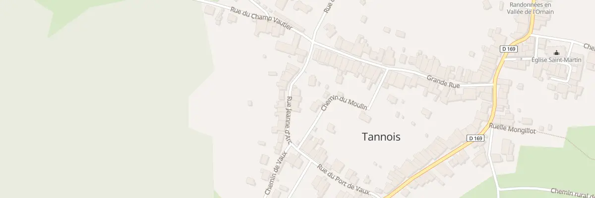 Plan du 7 Rue Jeanne d’Arc à Tannois