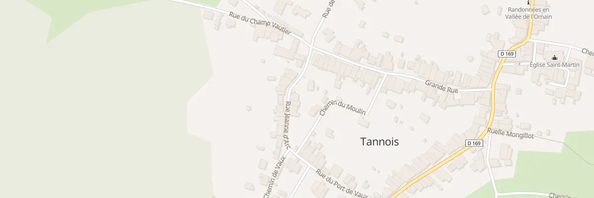 Plan du 5 Rue Jeanne d’Arc à Tannois