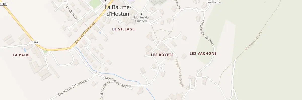 Plan du 7B Mte des Royets à La Baume-d’Hostun