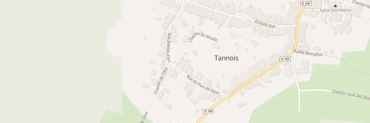 Plan du 3 Rue du Port de Vaux à Tannois