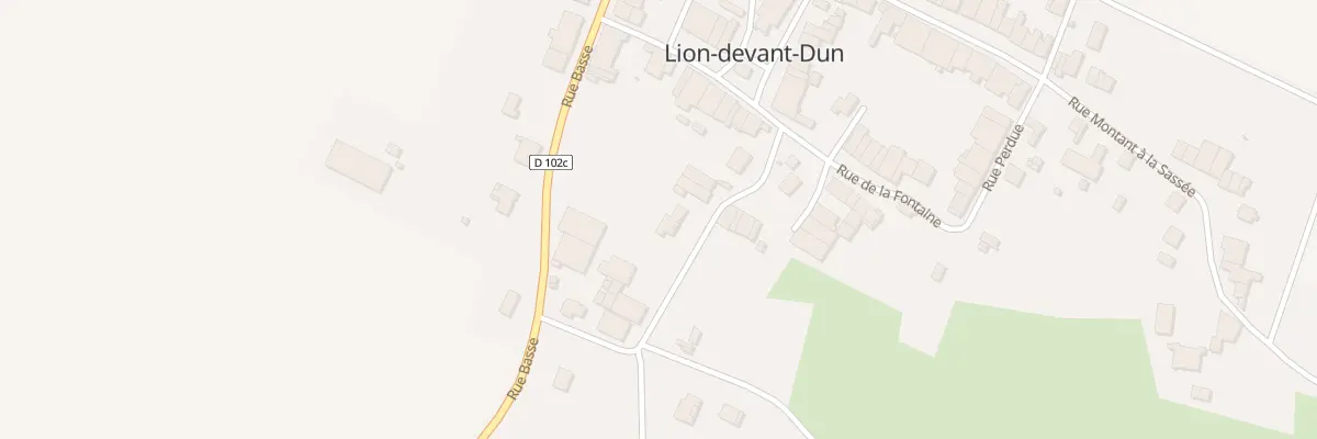 Plan du 2 La Cote Saint Germain à Lion-devant-Dun