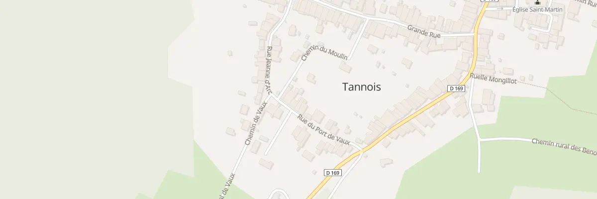 Plan du 5 Rue du Port de Vaux à Tannois