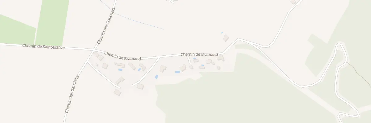 Plan du 258 Che de Bramand à Blauvac