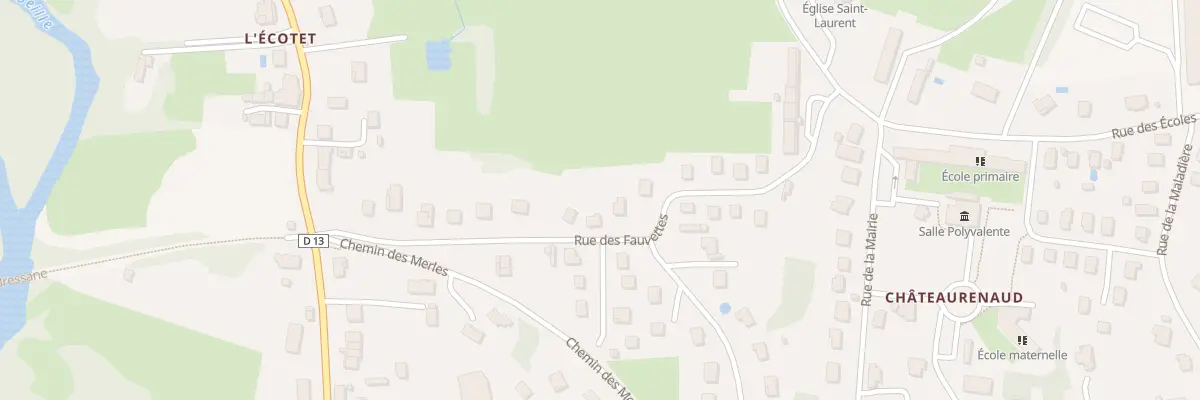 Plan du 16 Rue des Fauvettes à Louhans-Châteaurenaud