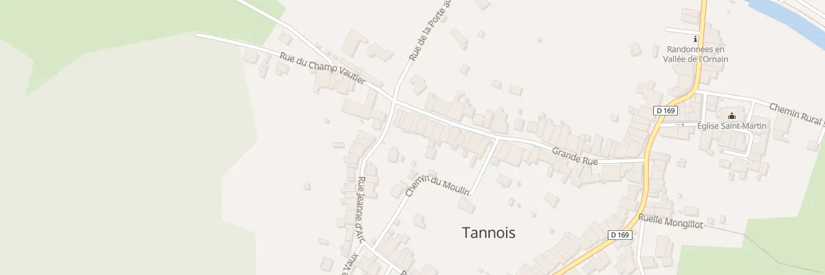 Plan du 53 Gr Grande Rue à Tannois