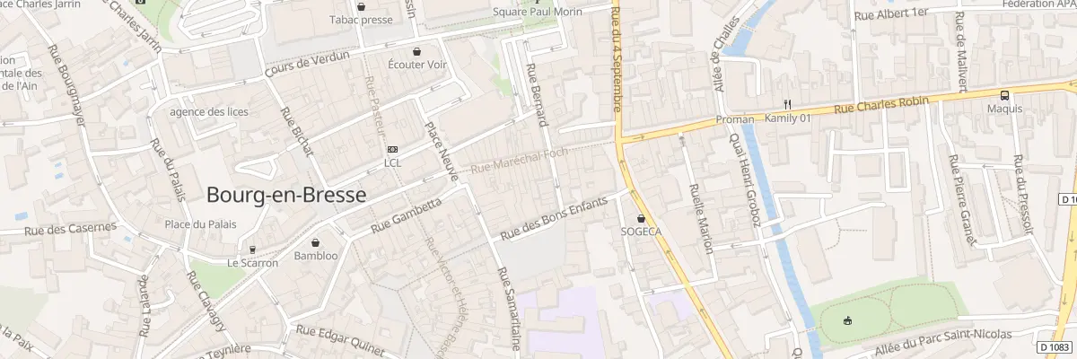 Plan du 24 Rue Mal Foch à Bourg-en-Bresse