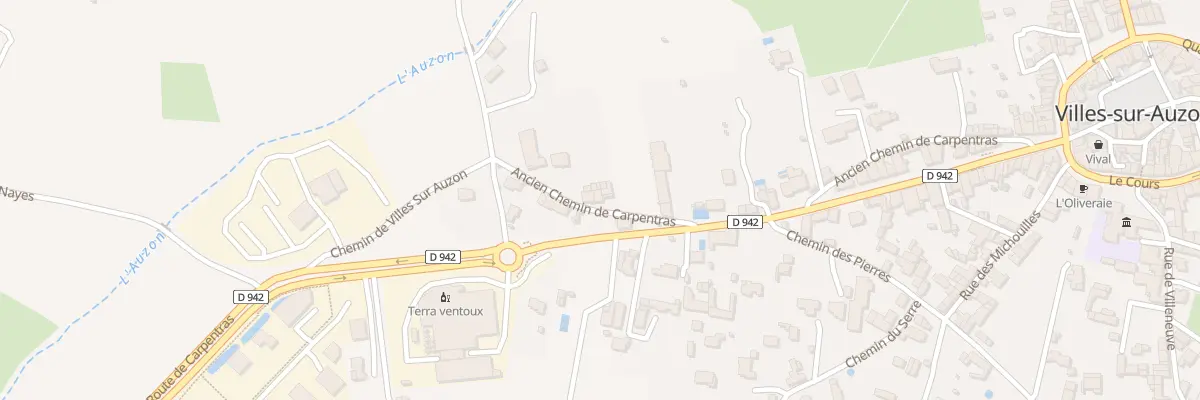 Plan du 374 Ach Anc Che de Carpentras à Villes-sur-Auzon