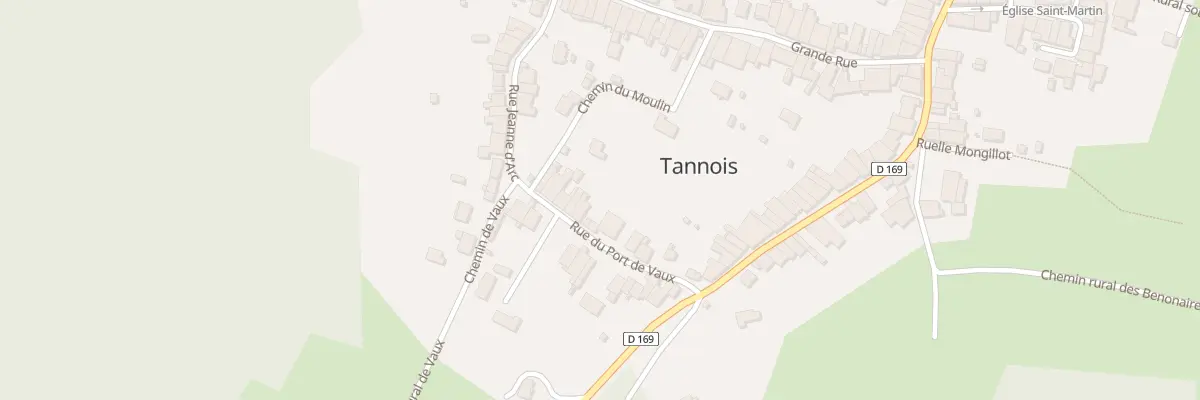 Plan du 9 Rue du Port de Vaux à Tannois
