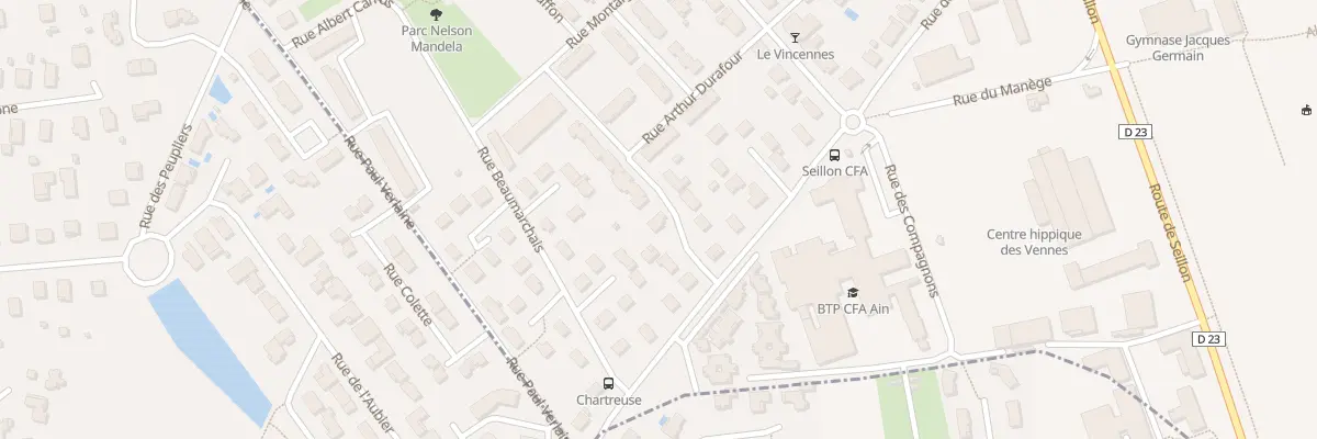 Plan du 5 Rue Descartes à Bourg-en-Bresse