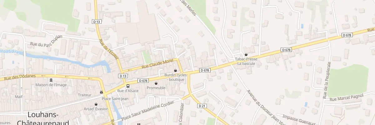 Plan du 3 Rue du Jura à Louhans-Châteaurenaud