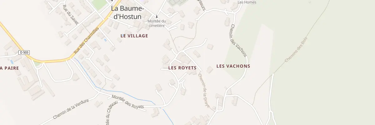Plan du 8 Che de la Draye à La Baume-d’Hostun
