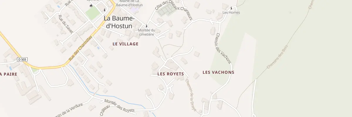 Plan du 1 Pl Riquet Broc à La Baume-d’Hostun