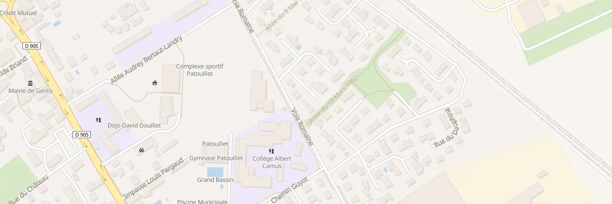 Plan du 6 Rue du Poitou à Genlis