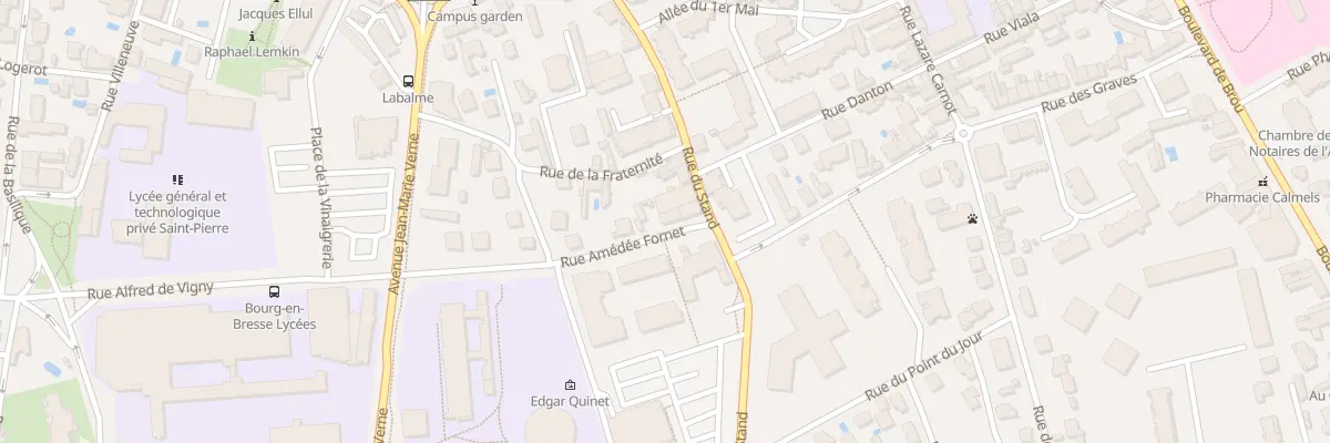 Plan du 11 Rue Amédee Fornet à Bourg-en-Bresse