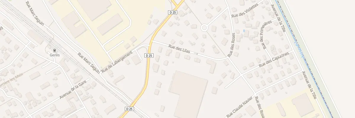 Plan du 16B Rue des Lilas à Genlis