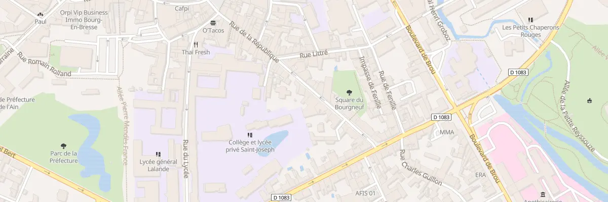 Plan du 46 Rue de la République à Bourg-en-Bresse