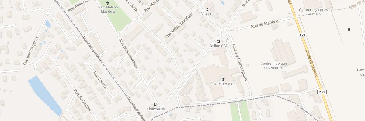 Plan du 6 Rue Descartes à Bourg-en-Bresse