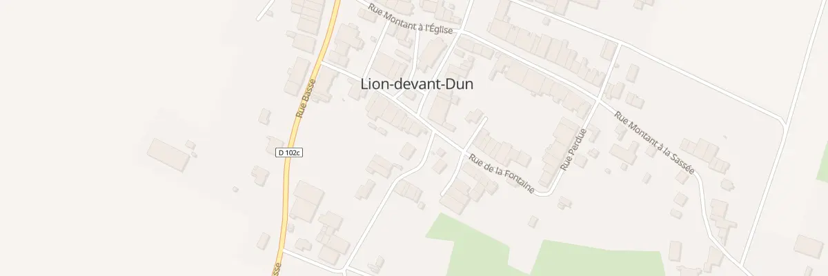 Plan du 12 Rue Devant l’Eglise à Lion-devant-Dun