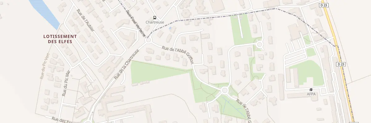 Plan du 100 Rue de l’Abbé Griffon à Péronnas