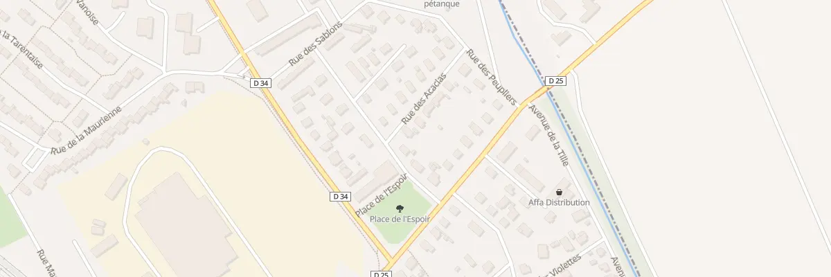 Plan du 2 Rue des Acacias à Genlis