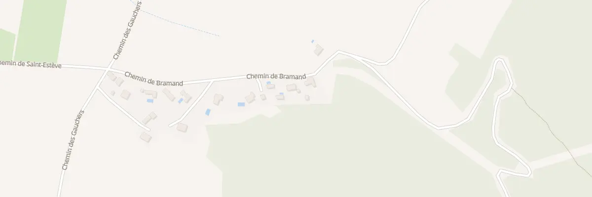 Plan du 324 Che de Bramand à Blauvac
