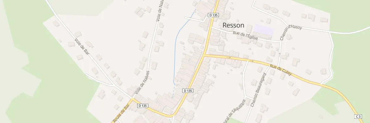 Plan du 28 Gr Grande Rue à Resson