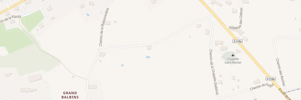 Plan du 478 Che de Berlorin à Ornacieux-Balbins