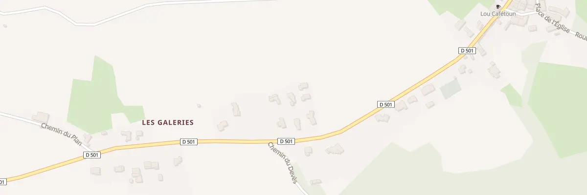 Plan du 320D Route des Amandiers à Curnier