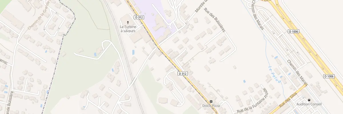 Plan du 80 Rte Nationale 6 La Grive à Bourgoin-Jallieu